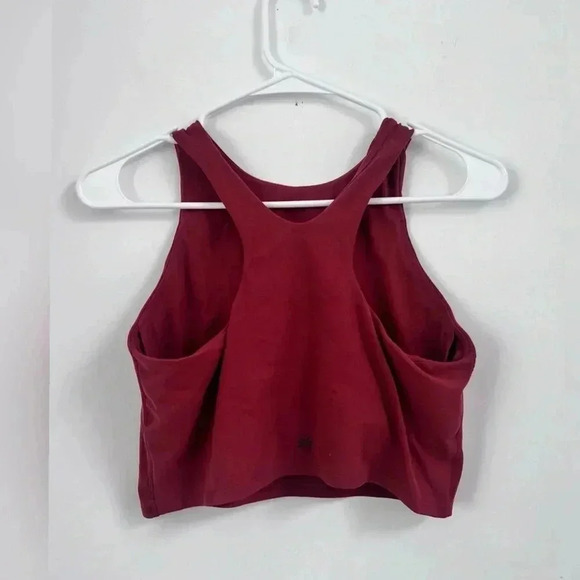 ATHLETA Women’s Red Conscious Crop Top Bra Size M - Picture 3 of 3